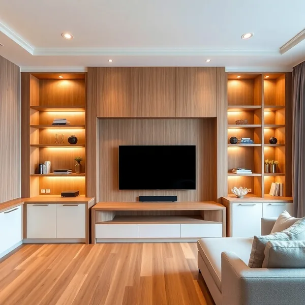 Living Room TV Woodwork