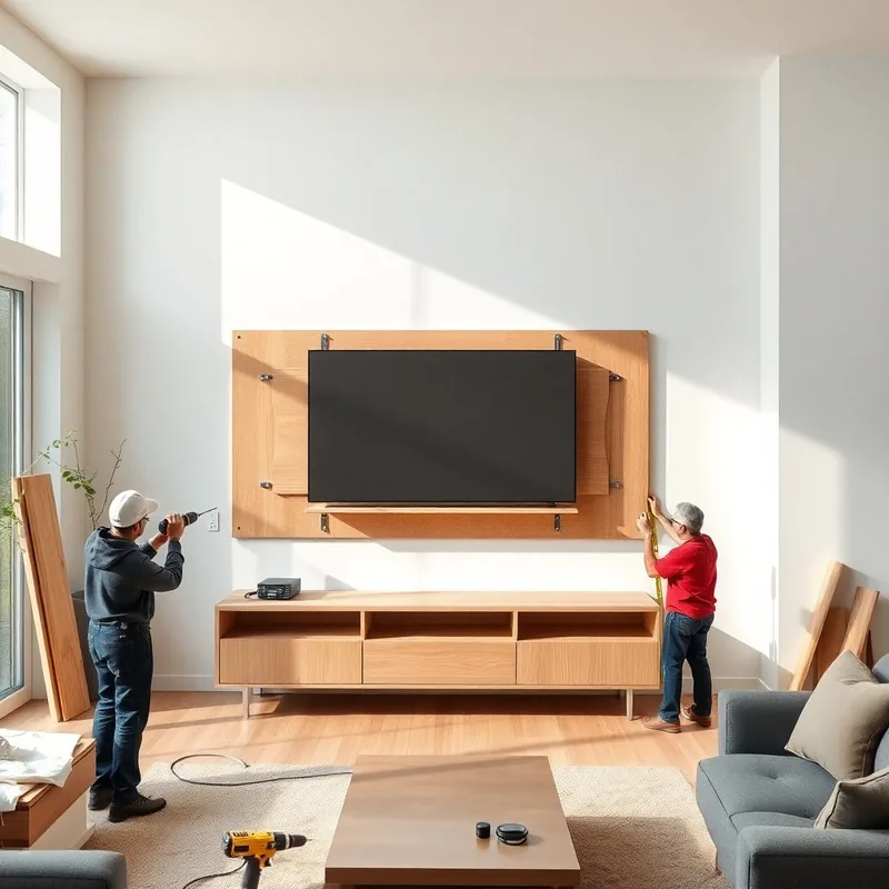 Floating TV Stands That Transform Walls - Licensed